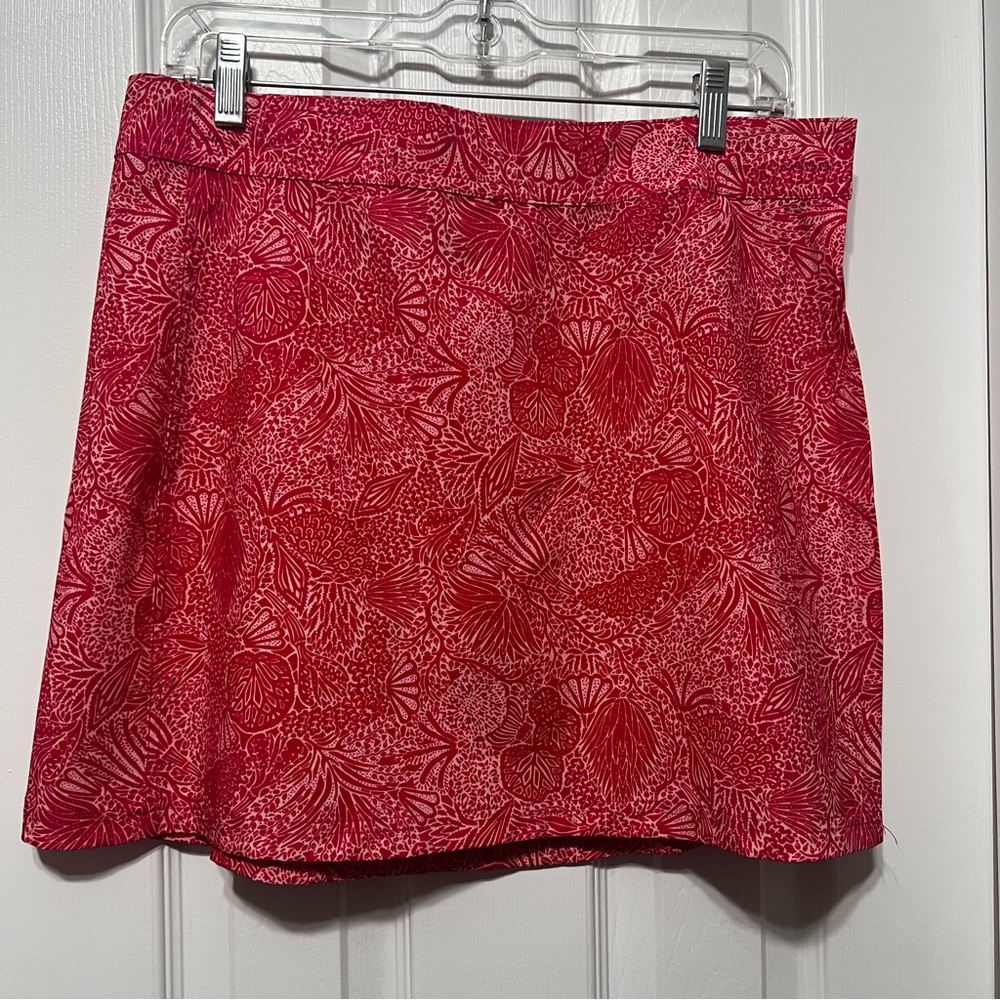 RipSkirt Hawaii Wrap Skirt Womens Pink Wailea Ocean Plant Print Floral
